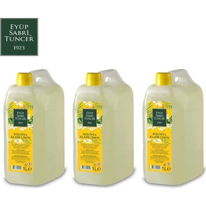 Eyüp Sabri Tuncer Limon Kolonyası | 1 Litre ( Pvc Şişe - 80 Derece ) x 3 Adet