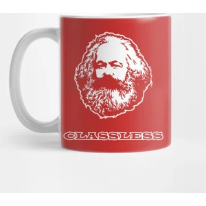 Karl Marx Goes Classless Fun Marxist Socialist Communistfor Philosophers Marxists And Economist Kupa Bardak