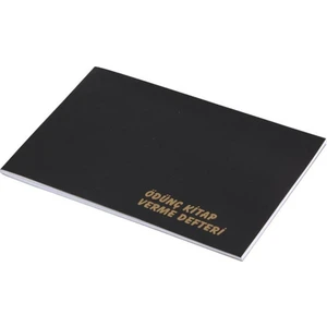 Ödünç Kitap Verme Defteri Plastk Kapak