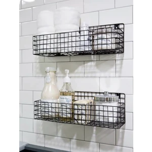 Go Dekor Rüstik 2’li Telli Banyo ve Mutfak Rafı