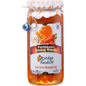 Antalya Reçelcisi 290 gr Portakallı Havuç Reçeli