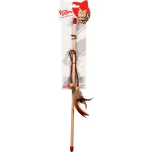 Deri Saçaklı Kedi Olta Oyuncak 40 cm