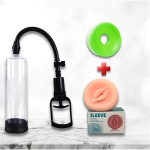 Big Box Süper Vakum Penis Pompası + Silikon Başlık + Vajina Başlık