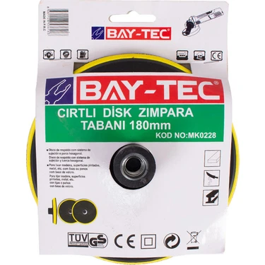 Bay-Tec Tabanı Cırtlı Disk Zımpara 180 mm MK0228 Fiyatı
