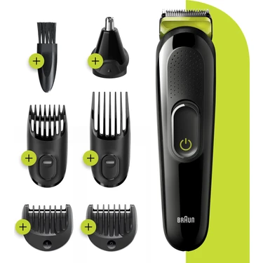 Braun MGK 3221 Şarjlı Erkek Bakım Kiti 6 Ek Ataşman, Kuru Fiyatı