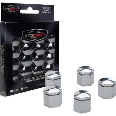 Otocraft Bijon Kapağı 17 mm Krom 20