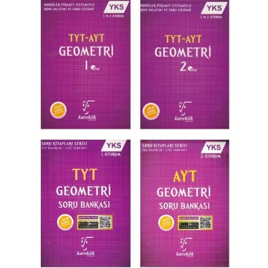 Karekok Tyt Ayt Geometri Seti 4 Kitap Kitabi Ve Fiyati