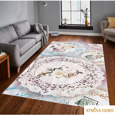 ayminahome kaymaz taban dijital baski hali kilim yolluk fiyati