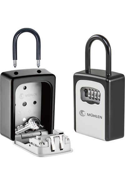 Mühlen Safe Key 4 Şifreli Çelik Kasa Anahtar Kasası Kutusu Anahtarlık Güvenli Askı Tipi Çelik Anahtar Kutusu Kasası
