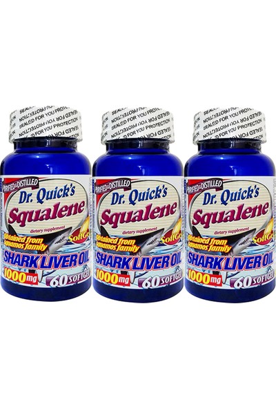 Dr. Quicks Squalene 1000 mg 60 Softgel 3 Adet