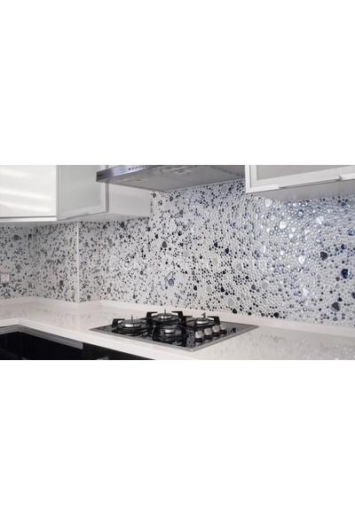 Orient Mutfak,banyo,havuz ve Zemin Için Sade Beyaz 25X25 Cam Mozaik