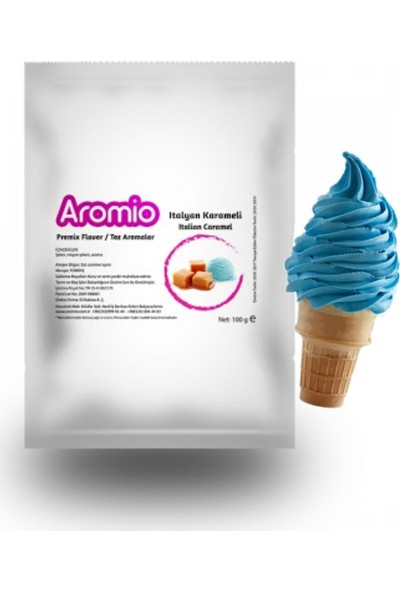 Aromio Italyan Karameli Premix Tozu (Mavi) - 35 gr