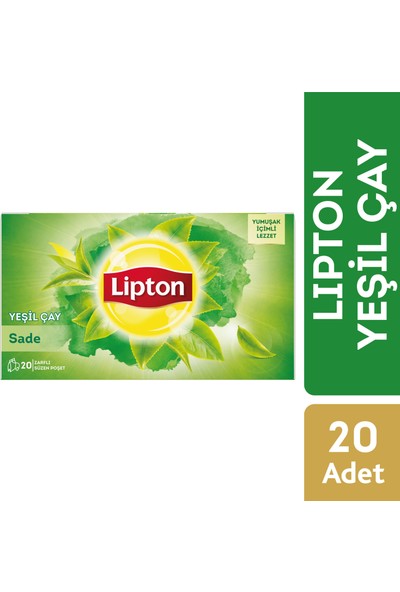 Lipton Bardak Poşet Yeşil Çay Sade 20'Li
