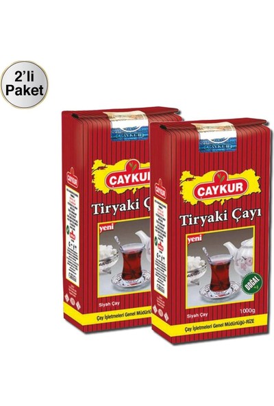 Çaykur Tiryaki 1000 gr Dökme Çay x 2