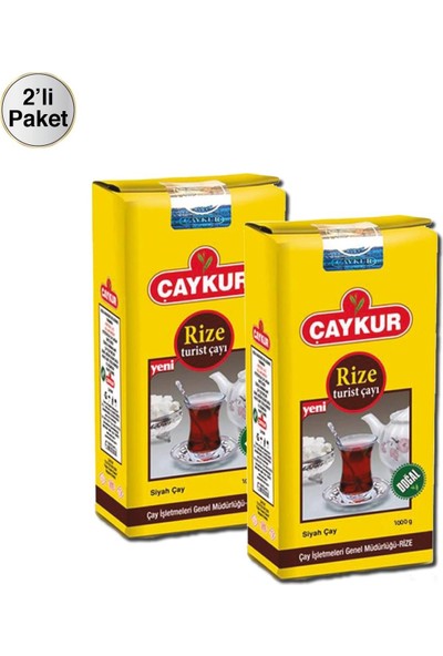 Çaykur Rize Turist Dökme Çayı 1000 gr x 2