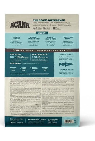 Acana Bountiful Catch Kedi Maması 1.8 kg