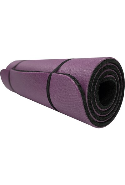 Dafron Yoga Mat 180 x 60 x 1,6 cm DF110 Mor - Siyah