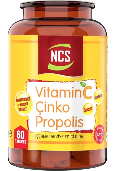 Ncs Vitamin C Çinko Propolis 60 Tablet 2 Kutu