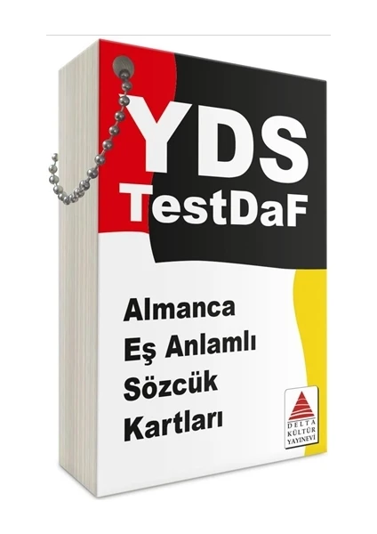 Delta Kültür Yayınevi Almanca Eşanlamlı Sözcük Kartları / Kpds - Üds - Yds - Testdaf Sınavları İçin