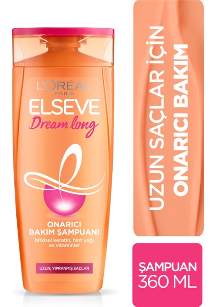 L'Oreal Paris Elseve Dream Long Onarıcı Bakım Şampuanı 360ml