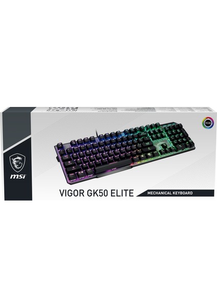 Vigor GK50 Elite White Switch Kablolu Oyuncu Mekanik Klavye