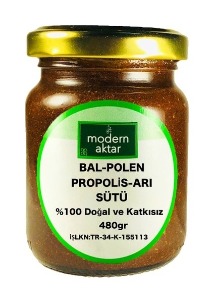 Bal - Polen Propolis Arı Sütü 480 gr