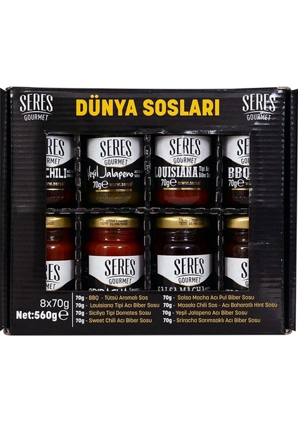 Seres Foods Dünya Sosları 70 gr 8'li