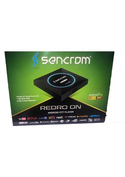 Redro On 4K 1gb Ram 8gb Hafıza Andorid TV Box