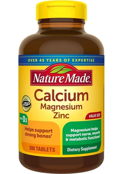 Nature Made Calcium Magnesium Zinc Tablets With Vitamin D 300 Tablet