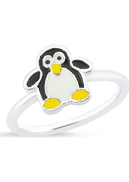 Penguenli Gümüş Çocuk Yüzüğü G169YZ