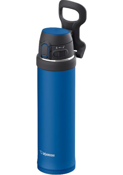 SM-QAF60 Vakumlu Kulplu Termos Bardak 0.60L Kobalt Mavisi