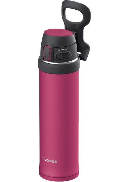 SM-QAF60 Vakumlu Kulplu Termos Bardak 0.60L Hibiskus Kırmızı
