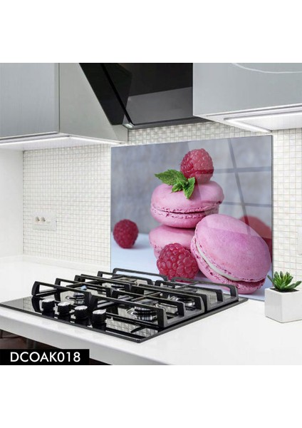 Cam Ocak Arkası Koruyucu | Makaron Model
