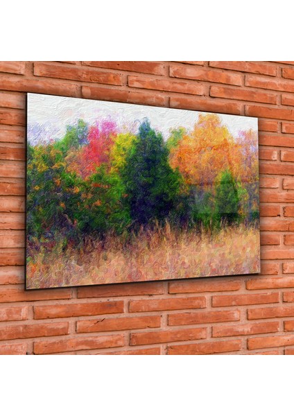 Pastel Cam Tablo 50 x 70 cm Uv Baskı Temperli