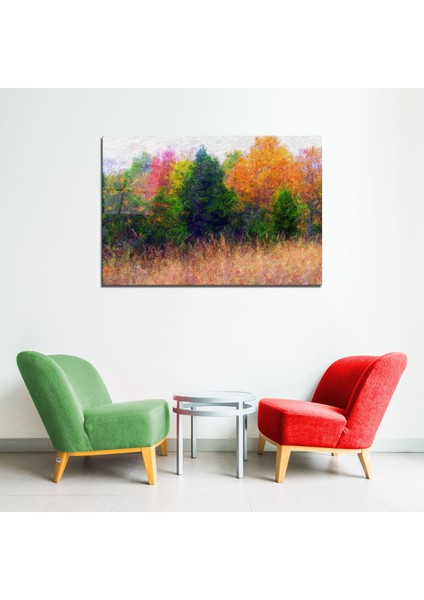 Pastel Cam Tablo 50 x 70 cm Uv Baskı Temperli