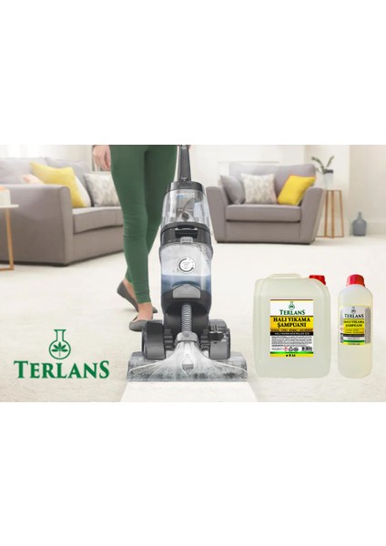 Parfümlü Halı Yıkama Şampuanı 5 Lt Makine Için Köpük ve Ph Ayarlı Konsantre Şampuan Carpet Cleaning Shampoo