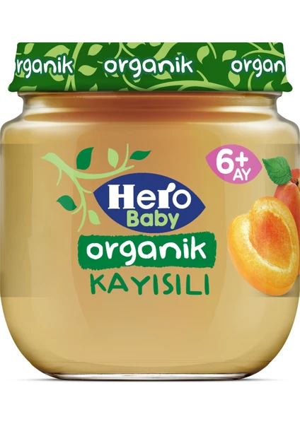 Hero Baby Organik Kayısı Püresi Kavanoz Mama 120g