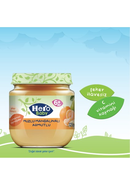 Muzlu Mandalina Armutlu Kavanoz Maması 125 gr