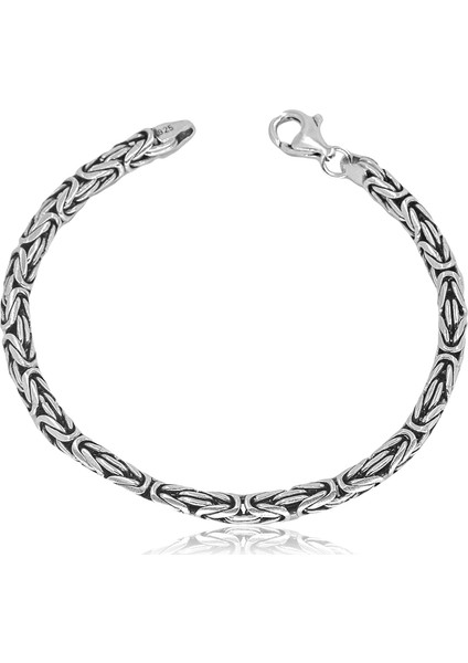 Kral Zincir Erkek Gümüş Bileklik