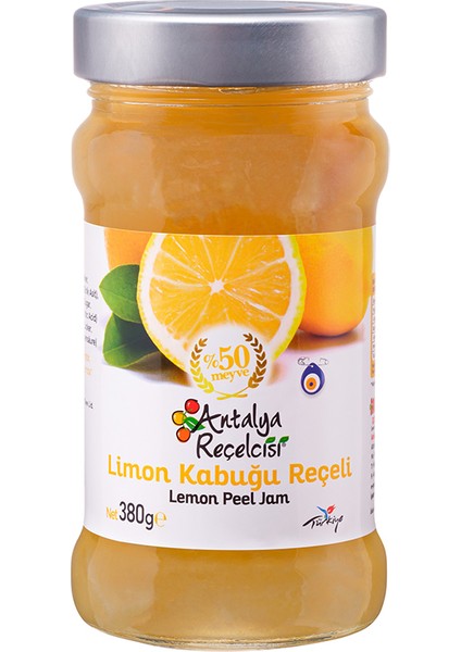 Limon Kabuğu Reçeli %50 Meyve Klasik Seri 380 Gr