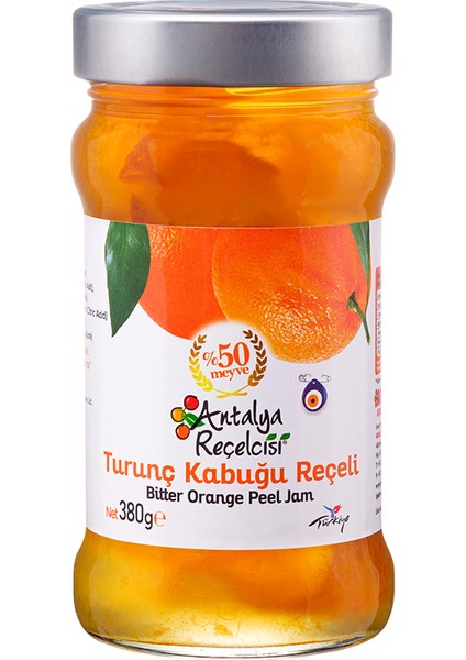 Turunç Kabuğu Reçeli %50 Meyve Klasik Seri 380 Gr