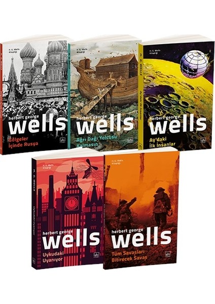 H. G. Wells 5 Kitap Takım