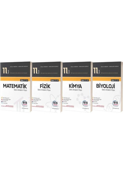 11.Sınıf Sayısal Ders Anlatım Föyleri Seti