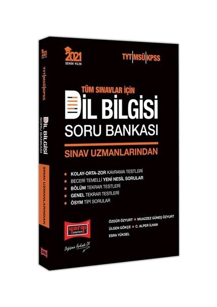 ​2021 Tüm Sınavlar İçin Sınav Uzmanlarından Dil Bilgisi Soru Bankası