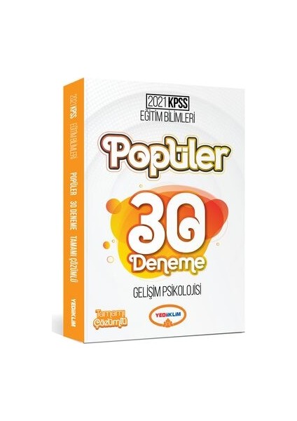 KPSS 2021 Eğitim Bilimleri Popüler Gelişim Psikolojisi Tamamı Çözümlü 30 Deneme
