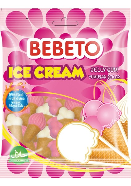 Ice Cream Yumuşak Şeker 80 gr x 12