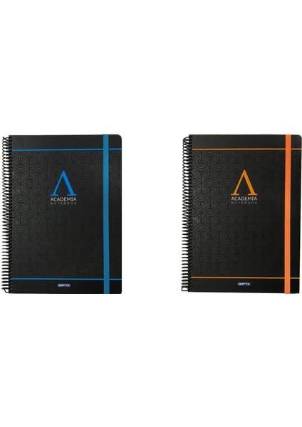 Academıa Spiralli Defter A4 120 Yaprak Kareli 2'li