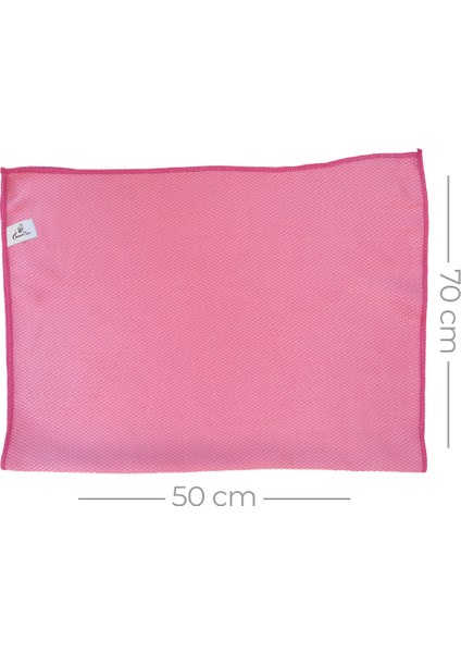 Mikrofiber Cam Silme Bezi 50x70 235GR/M2 - Pembe