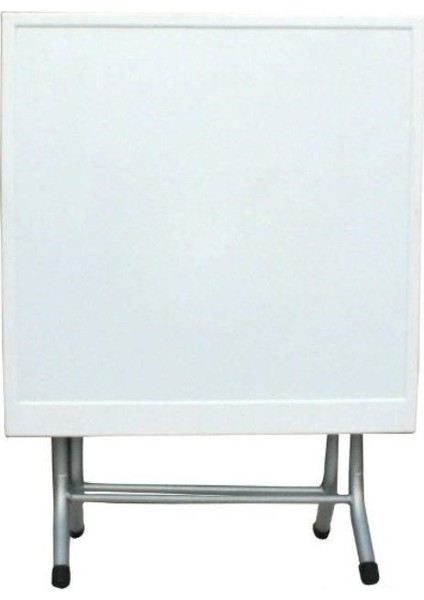 Portatif Katlanır Çok Amaçlı 60 x 60 Masa Beyaz fiyatları