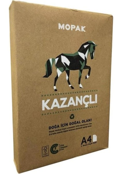 Kazançlı A4 Fotokopi Kağıdı 80 gr. 5x500 (1 koli)